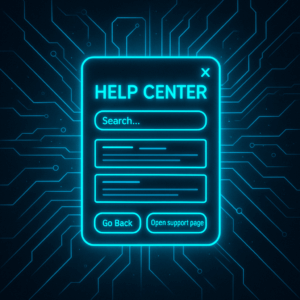 wordpress help center popup