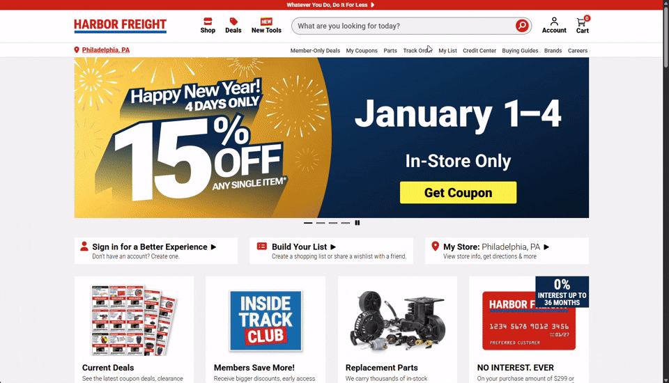 price tracker harbor freight